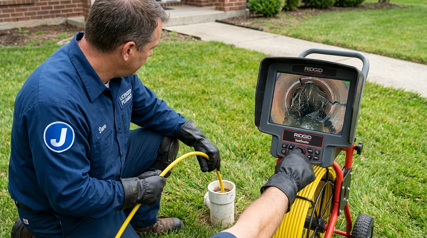 Sewer camera inspection being performed by Johns Plumbing LLC in Baker City